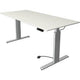 Kerkmann bureau assis-debout 10233010 aggloméré blanc, argent