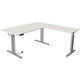 Kerkmann bureau assis-debout 10234010 aggloméré blanc, argent
