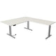 Kerkmann bureau assis-debout 10235510 aggloméré blanc, argent