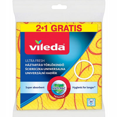 Vileda - lingettes universelles - ions argent - microfibre - 39x36 cm