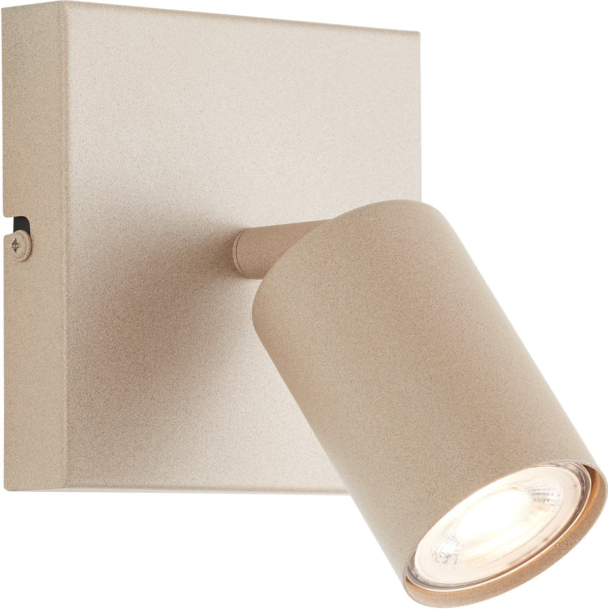 Brilliant jello - applique - led gu10 1x5w - 350lm - 3000k - dimmable - champagne