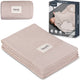 Couverture en bambou Lionelo - couverture pour bébé de luxe - hypoallergénique - antibactérienne - antifongique - 100% coton de bambou - thermorégulatrice - douce et respirante - durable - lavable - dès la naissance - 100×75 cm