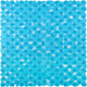 Tapis de douche antidérapant Differnz lapis 54x54cm bleu transparent