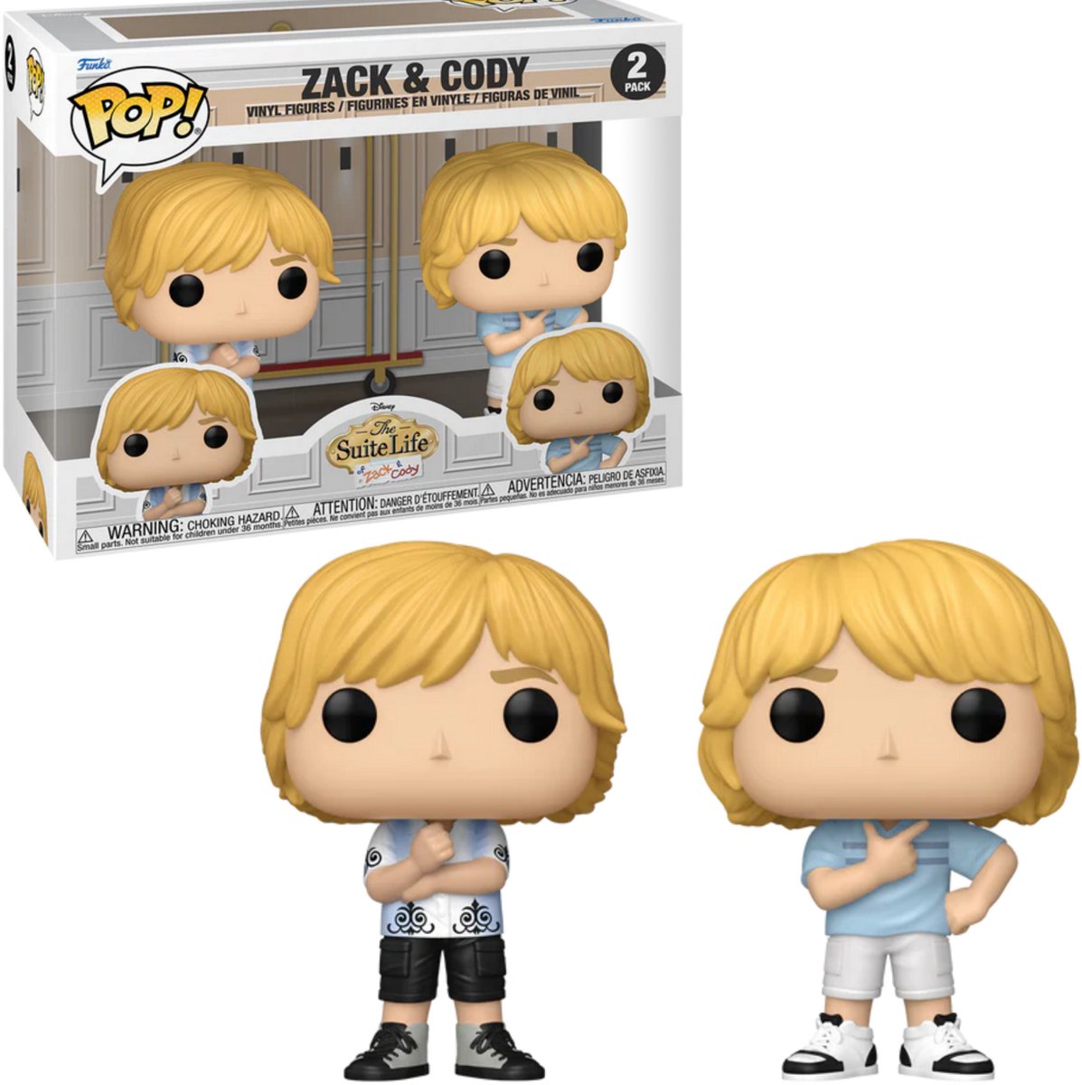 Funko-pop ! la vie de suite - Zack Cody, pack de 2