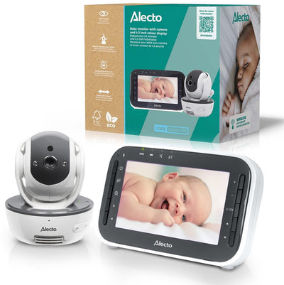 Alecto dvm200m - babyphone avec caméra - mobile à distance - blanc