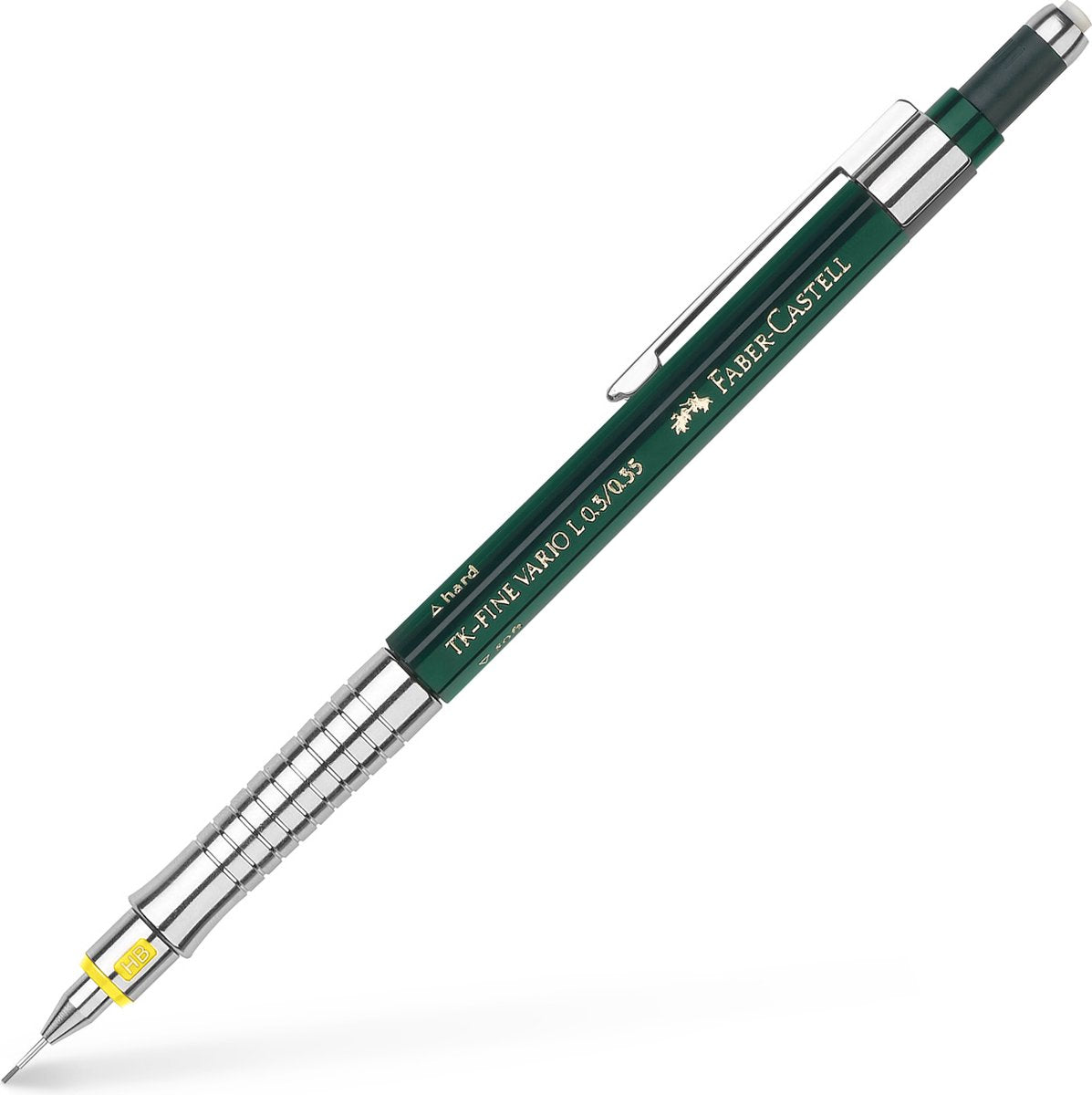 Porte-mine Faber-castell - tk-fine vario - hb - 0,35 mm - vert jaune - fc-135300