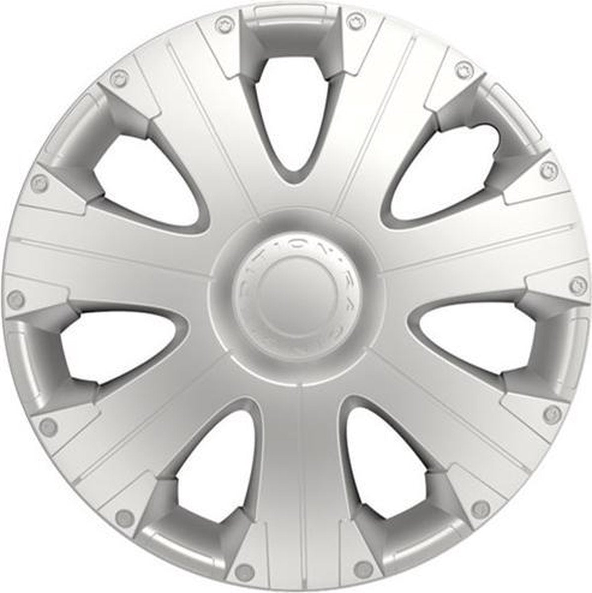 Carpoint enjoliveurs racing 14 pouces abs argent lot de 4