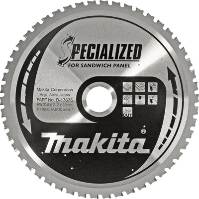 Lame de scie circulaire spécialisée Makita b-17697 - 355 x 30 x 80t - panneaux sandwich