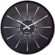 Nexttime excentrique – horloge murale silencieuse – 40 cm – métal – noir