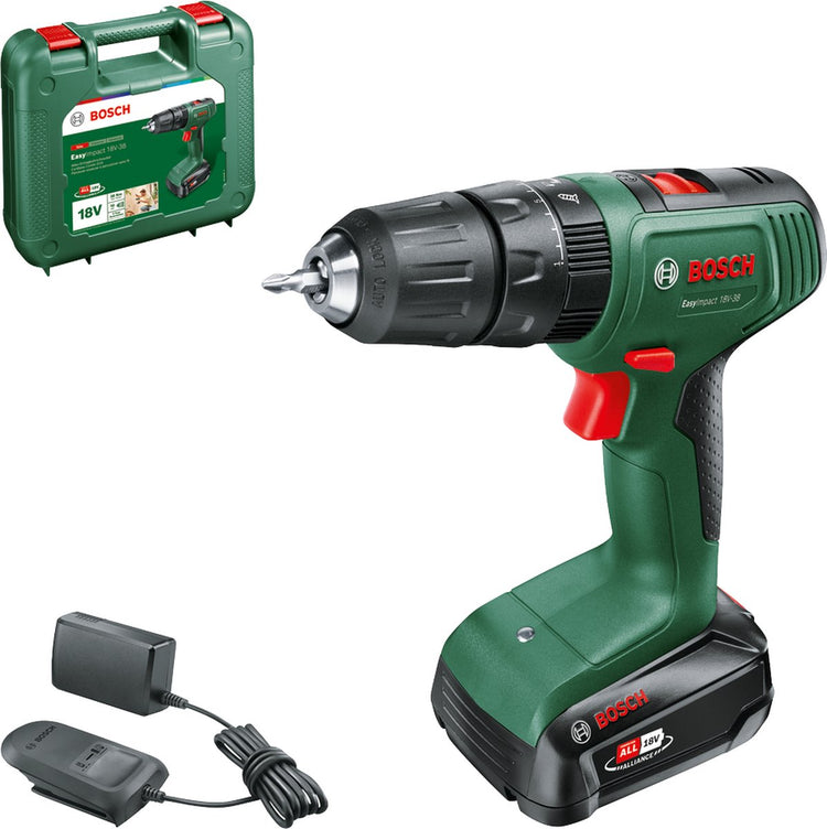 Imp bosch easyact 18v-38 - perceuse-visseuse à percussion sans fil 1 batterie 2,0 ah + chargeur - 06039d810e