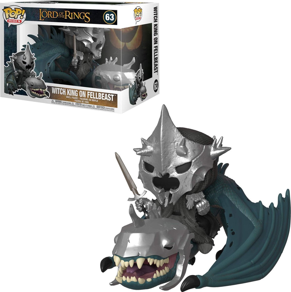 Funko-pop ! le seigneur des anneaux s5, le roi sorcier, Fellbeast - figurine à collectionner