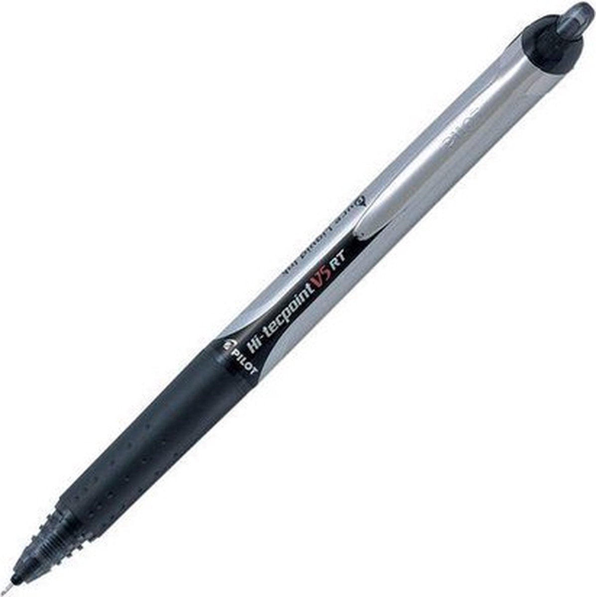 Stylo roller Pilot hi-tecpoint v5 rt fin noir | 12 pièces