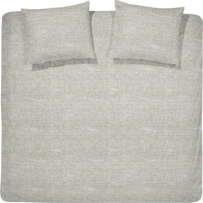 Housse de couette Cendrillon lyn - 2 personnes - coton - lits jumeaux - 240 x 200 220 cm - lin naturel + 2 taies d'oreiller 60x70