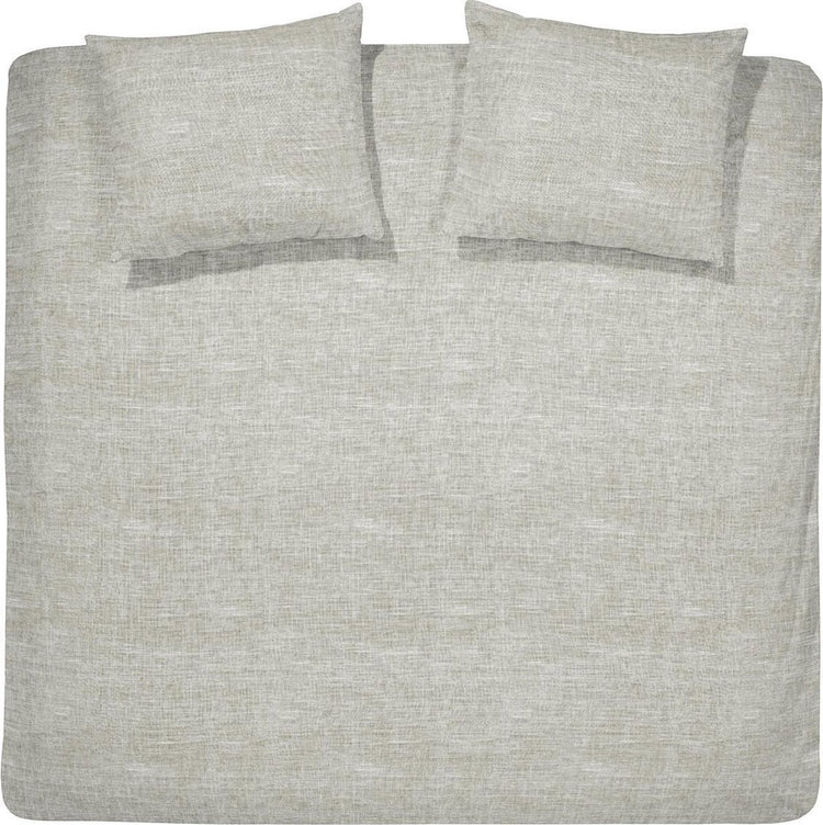 Housse de couette Cendrillon lyn - 2 personnes - coton - lits jumeaux - 240 x 200 220 cm - lin naturel + 2 taies d'oreiller 60x70