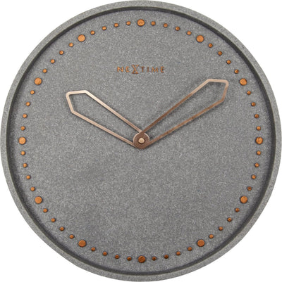 Croix Nexttime – horloge murale – 35 cm – polyrésine – gris