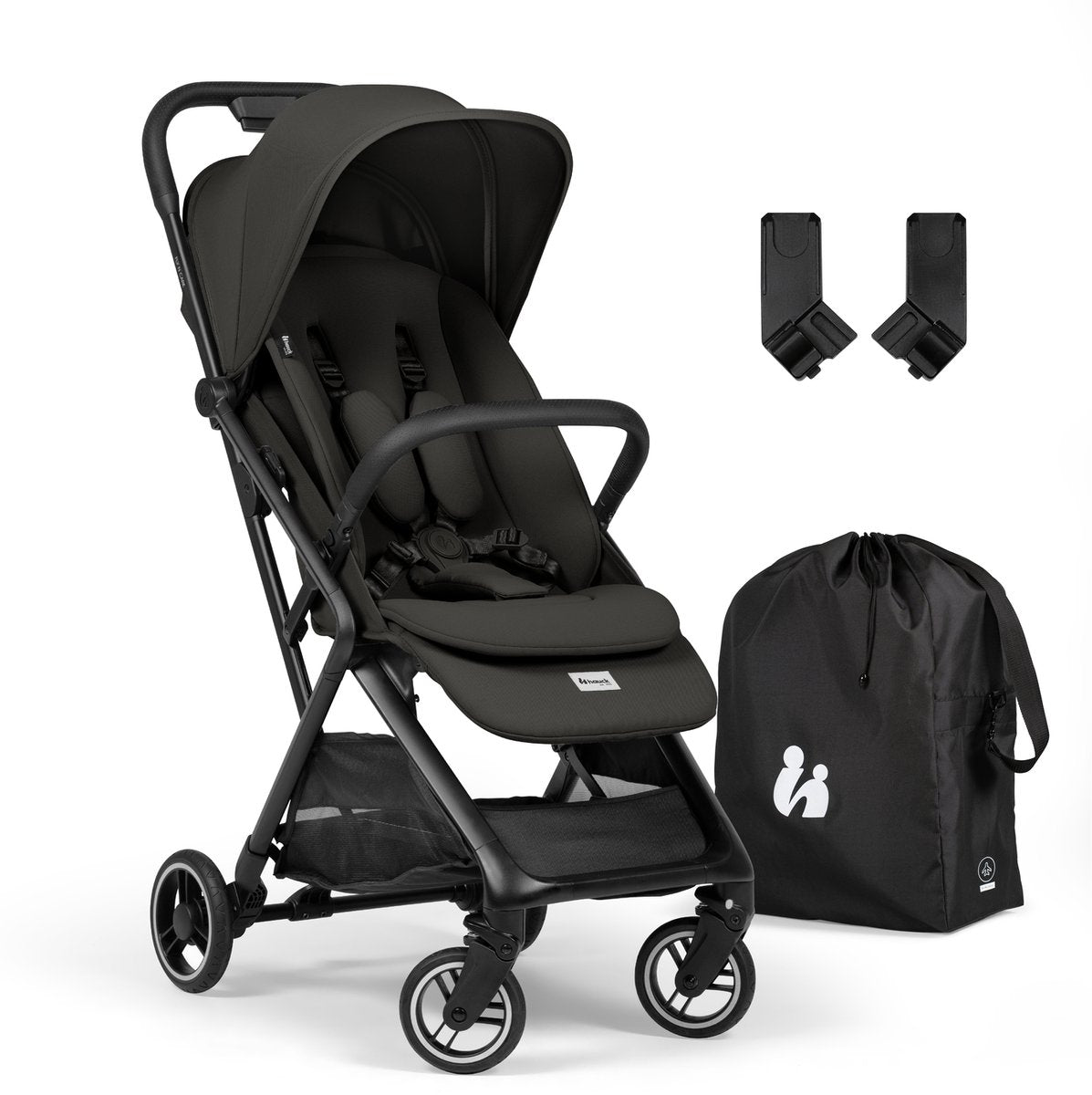 Hauck fly n care - poussette de voyage super compacte pour les parents qui aiment voyager - noir