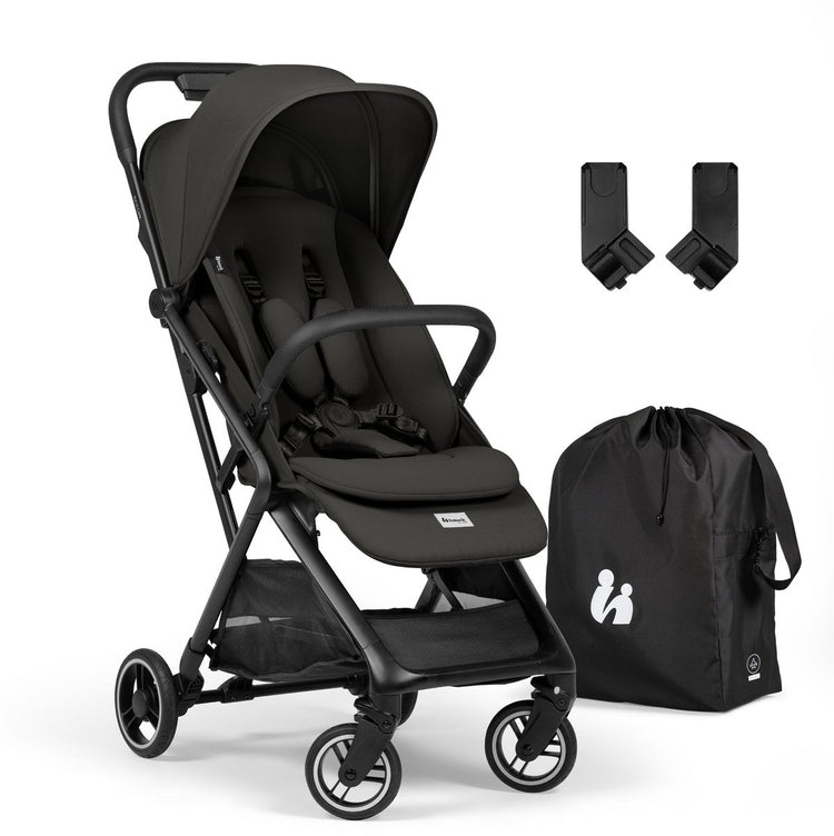 Hauck fly n care - poussette de voyage super compacte pour les parents qui aiment voyager - noir