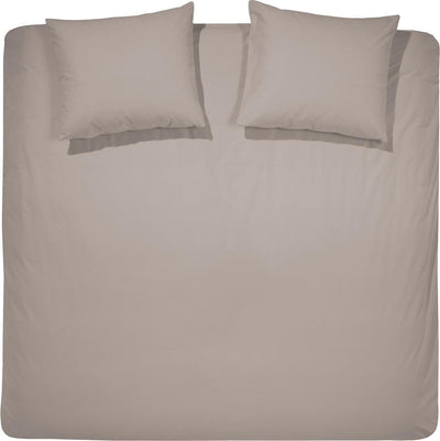 Housse de couette matin Cendrillon - double - flanelle - twin - 240x200 220 cm - taupe