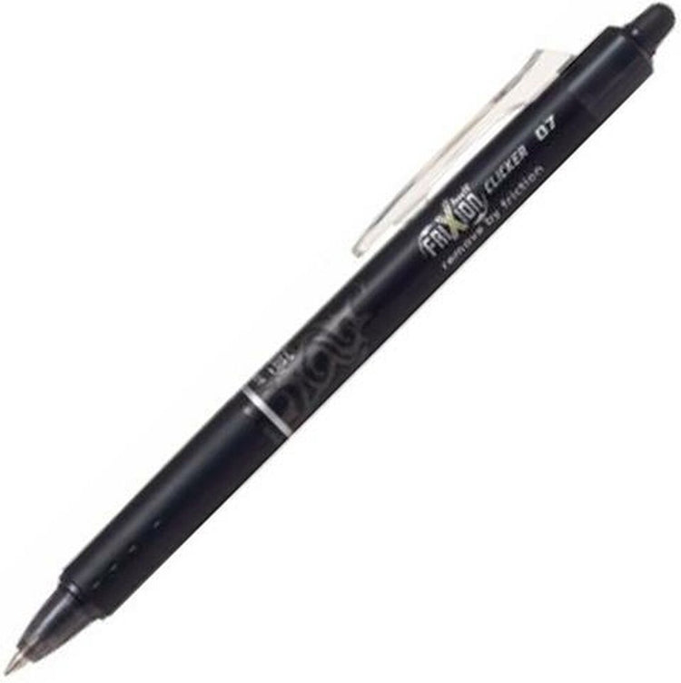 Stylo bille Pilot frixion clicker 0,7mm – boîte de 12 pièces - noir