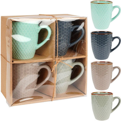 Tasses en céramique Vilde 270 ml 4 pièces - set - tasses - tasses à café - tasses - tasse à café
