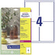 Avery zweckform étiquette laser avery 99 - 1x139mm transparent 25 feuilles 4 étiquettes par feuille