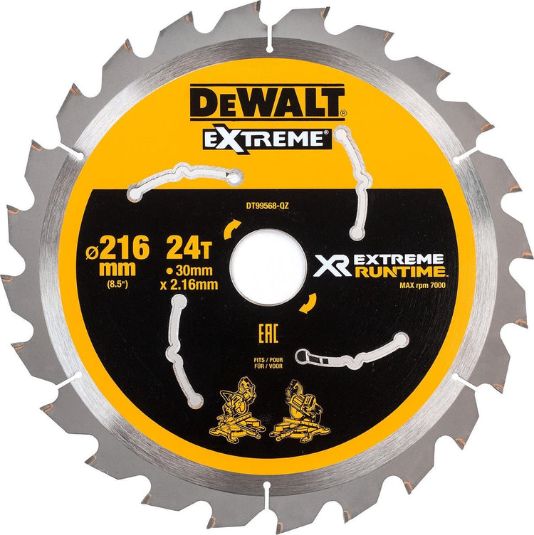 Accessoires Dewalt dt99568 xr lame de scie circulaire 216x30mm 24 dents - dt99568-qz