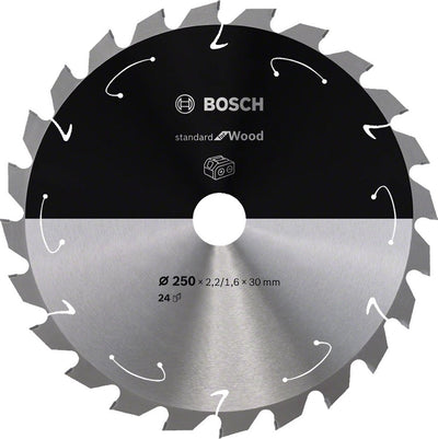 Bosch professionnel standard pour lame de scie circulaire à bois 250 x 30 x 2,2 mm 24 dents (2608837727)