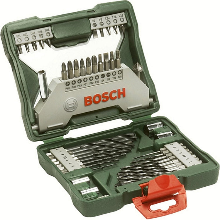 Jeu de forets Bosch x-line - 43 pièces - avec forets à bois à tige hexagonale et forets à métaux HSS