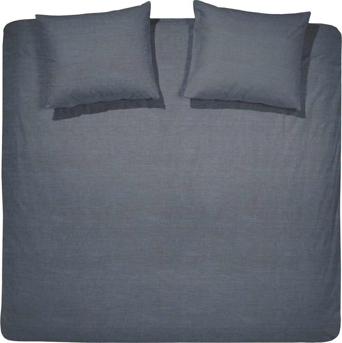 Housse de couette Cendrillon lyn - 2 personnes - coton - lits jumeaux extra larges - 260x200 220 cm - anthracite + 2 taies d'oreiller 60x70