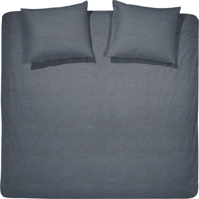 Housse de couette Cendrillon lyn - 2 personnes - coton - lits jumeaux extra larges - 260x200 220 cm - anthracite + 2 taies d'oreiller 60x70