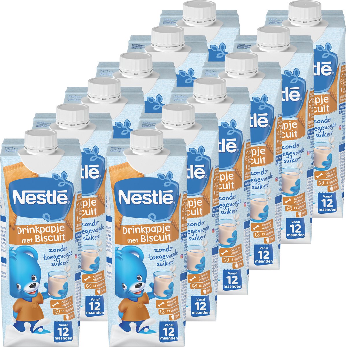 Nestlé pyjama porridge boisson biscuit 12x500ml