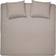 Housse de couette Cendrillon - 2 personnes - coton - lits jumeaux extra larges - 260 x 200 220 cm - taupe + 2 taies d'oreiller 60x70