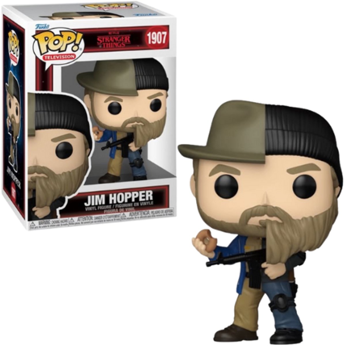 Funko-pop ! télévision : choses étranges - Jim Hopper (split) #1907