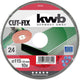 Kwb 715824 papier de verre pour ponceuse à disque granulométrie (num) 24 (ø) 115 mm 10 pièce(s)
