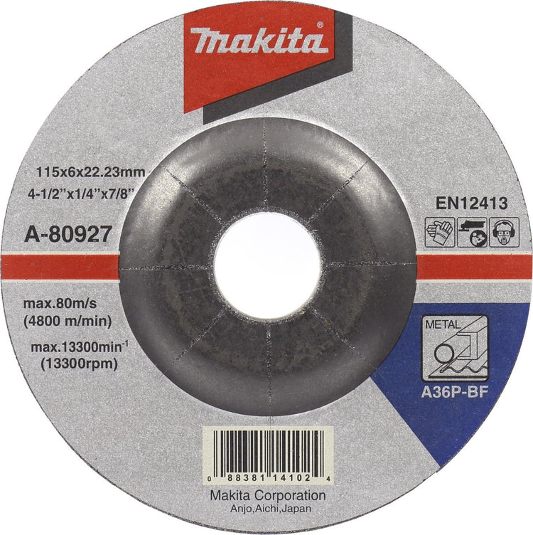 Accessoires Makita disque de meulage 125x6.0mm métal - a-80933 - a-80933