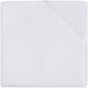 Jollein drap housse lit bébé coton 60x120cm - blanc