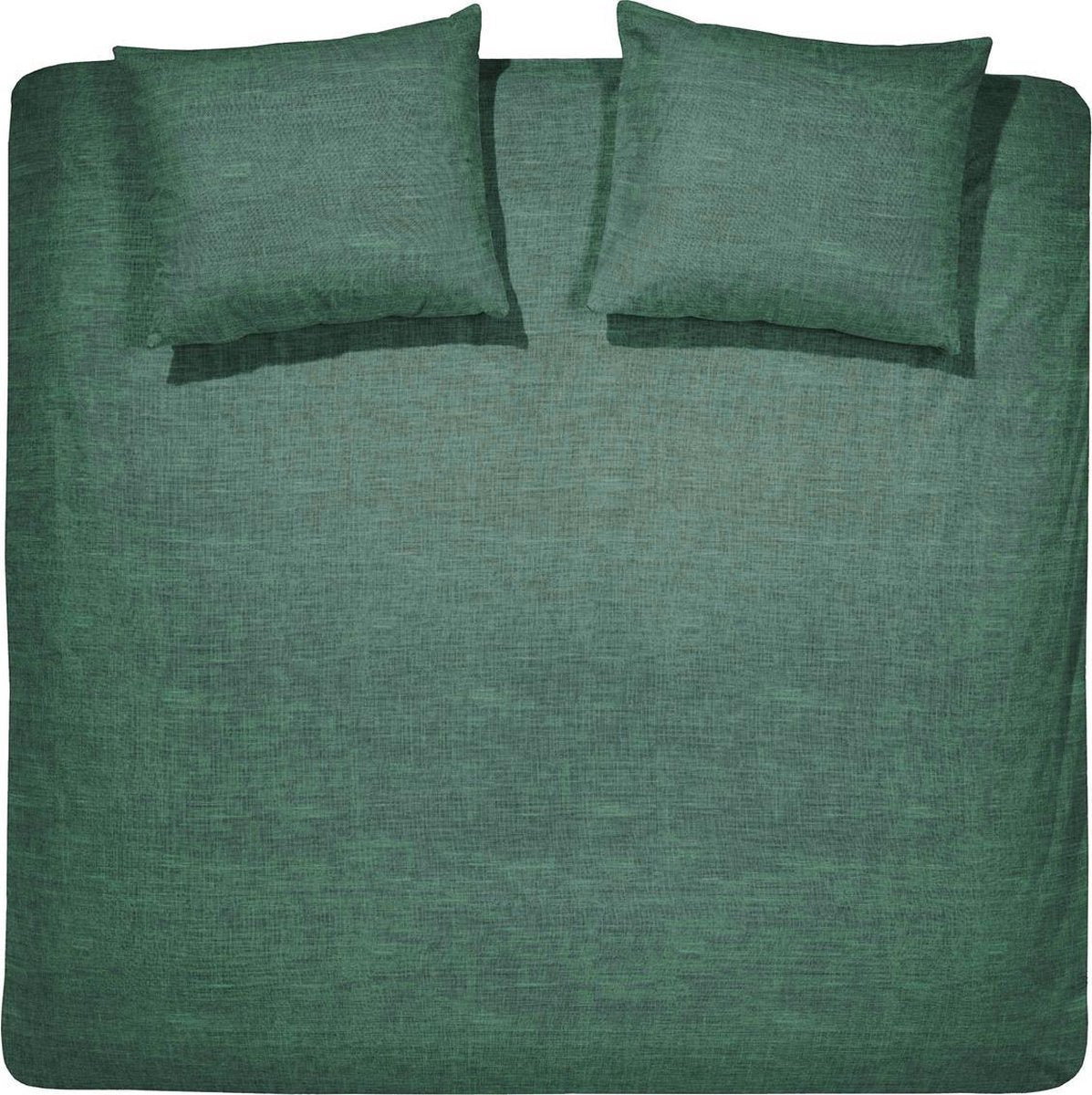Housse de couette Cendrillon lyn - 2 personnes - coton - double extra large - 260x200 220 cm - vert + 2 taies d'oreiller 60x70