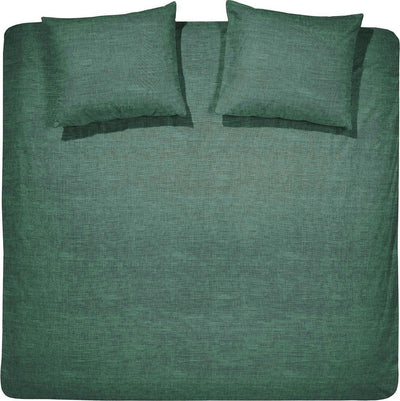 Housse de couette Cendrillon lyn - 2 personnes - coton - double extra large - 260x200 220 cm - vert + 2 taies d'oreiller 60x70