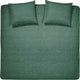 Housse de couette Cendrillon lyn - 2 personnes - coton - double extra large - 260x200 220 cm - vert + 2 taies d'oreiller 60x70