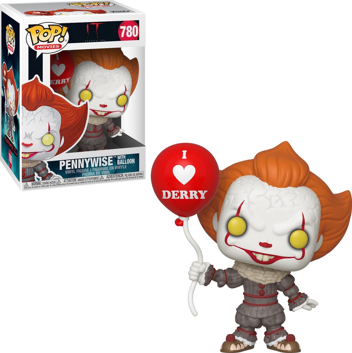 Funko pop films : it chapitre 2 - pennywise avec ballon - pop #780