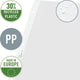 Leitz premium show bag a3 paysage - 30% de plastique recyclé - 0,13 mm - 4 trous - 50 pièces - transparent