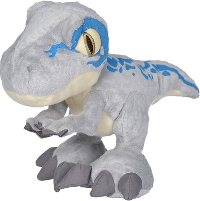 Simba universal - jurassic world bleu - dinosaure - 46 cm - peluche - gris - tous âges - peluche