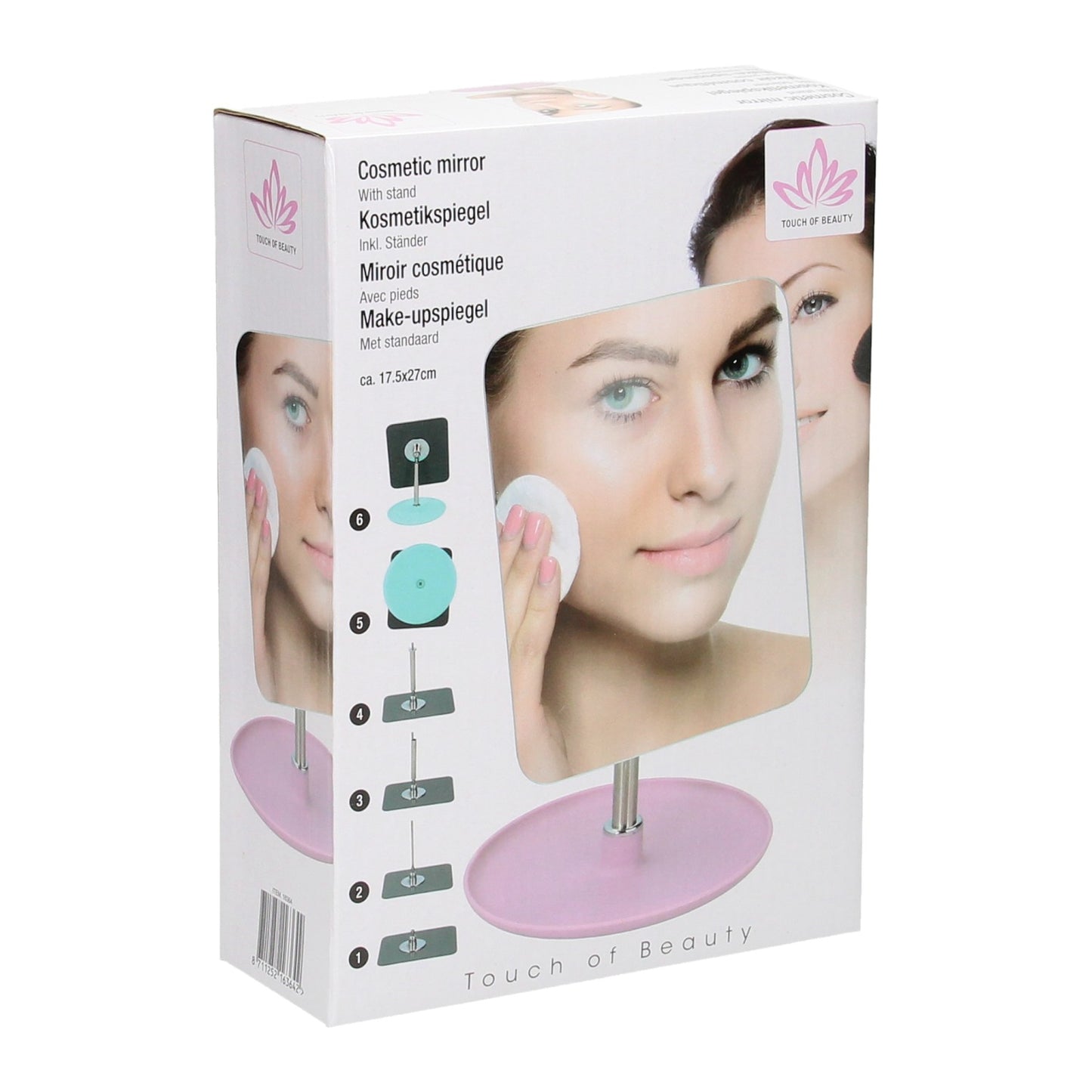 Miroir de maquillage avec standard