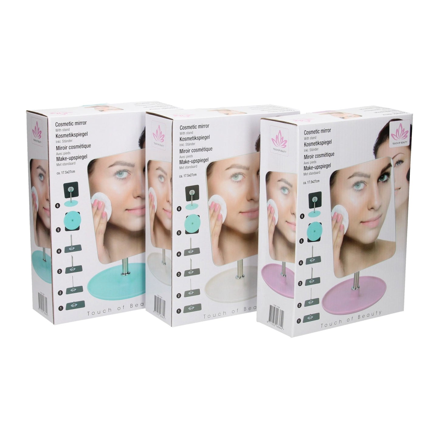 Miroir de maquillage avec standard