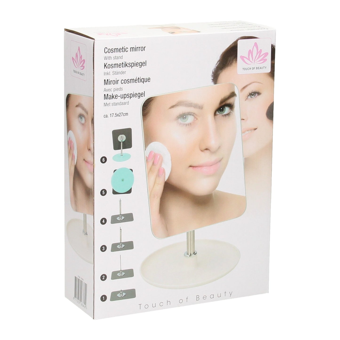 Miroir de maquillage avec standard