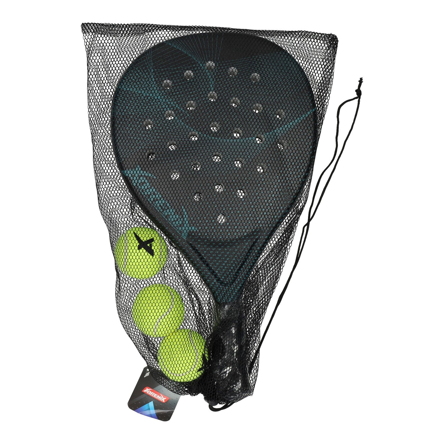 Racket de set Adrenice Padel avec 3 balles - vert