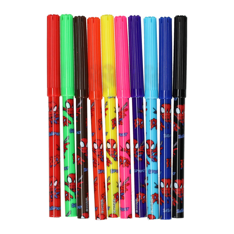 Feutres Spiderman - 10 pcs