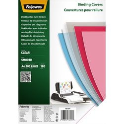 Couverture de reliure Fellowes 5384601 pet transparente