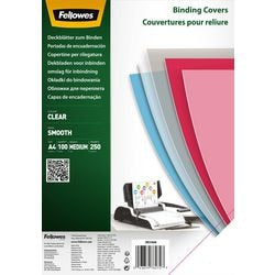 Couverture de reliure Fellowes 5384801 pet transparente