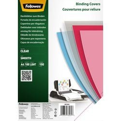 Couverture de reliure Fellowes 5384501 pet transparente